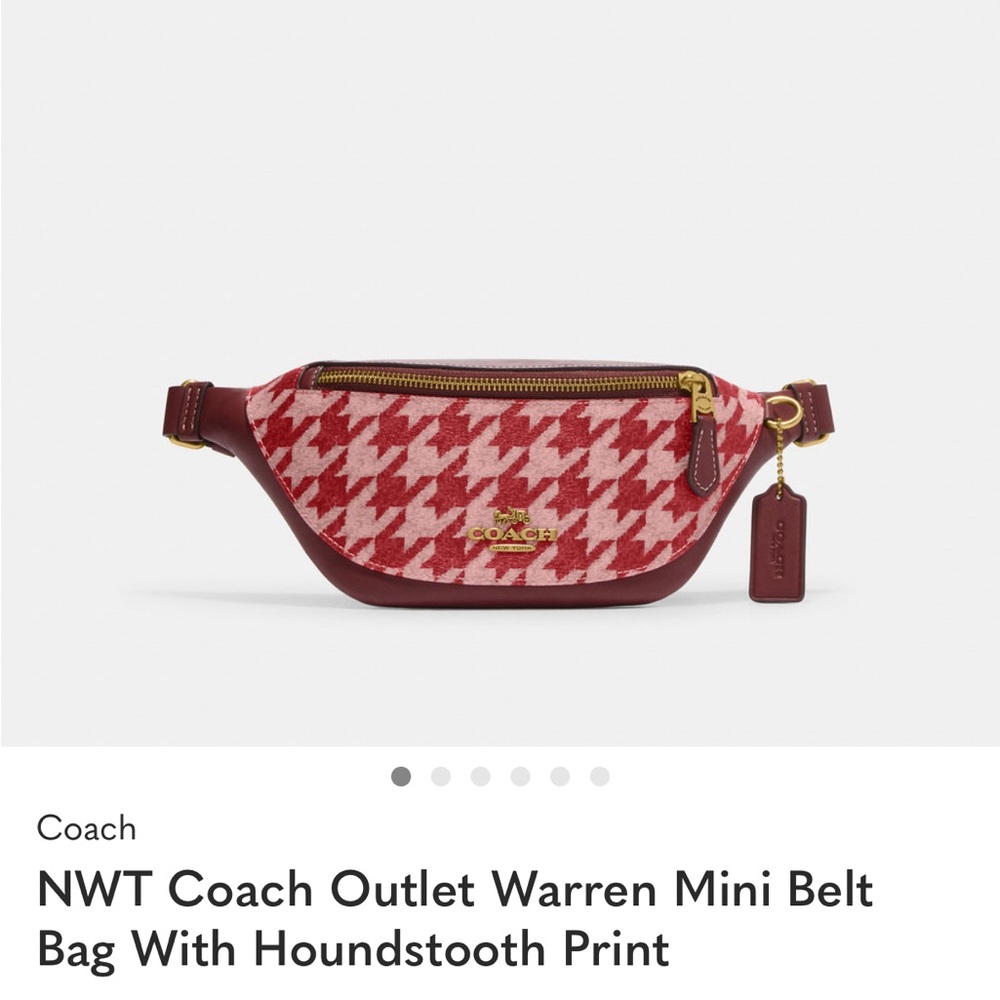 Coach Warren Belt Bag - Houndstooth
